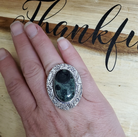 New Kambaba Jasper 925 Silver Ring. - Picture 3 of 6